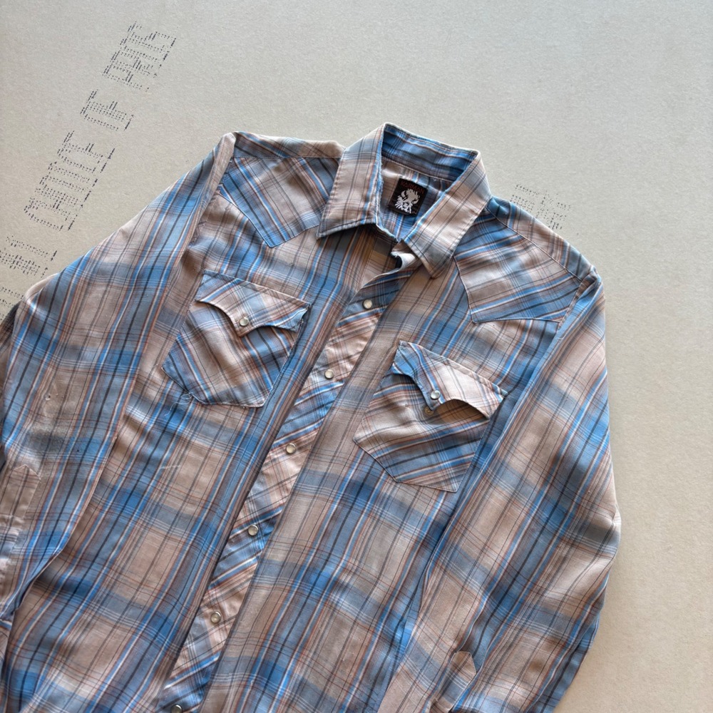 Vintage‎ Karman Western Pearl Snap Shirt